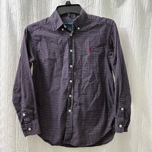 Kids‎ Boys Polo Ralph Lauren Plaid Button Down Casual Button Down Shirt Medium